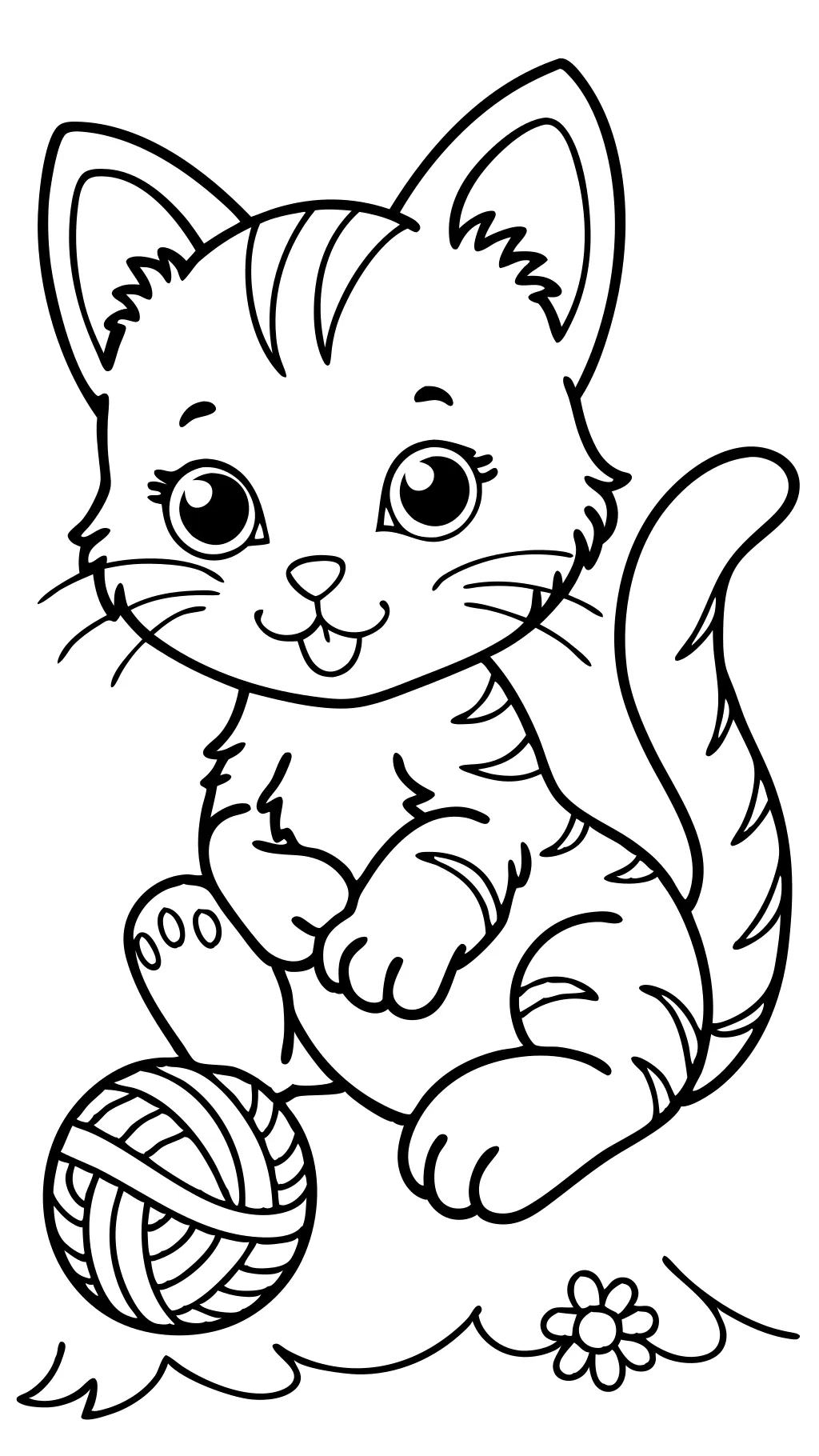 coloriages chatons imprimables